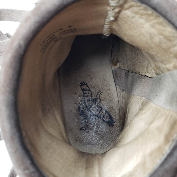 Freebird Belle Ankle Booties Women's Distressed Suede Tier Fringe Western Boho 6 - Picture 9 of 15